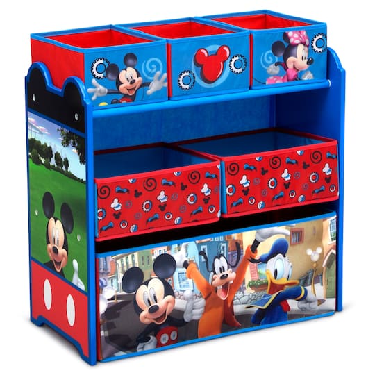 Disney® Mickey Mouse 6 Bin Design & Store Toy Organizer